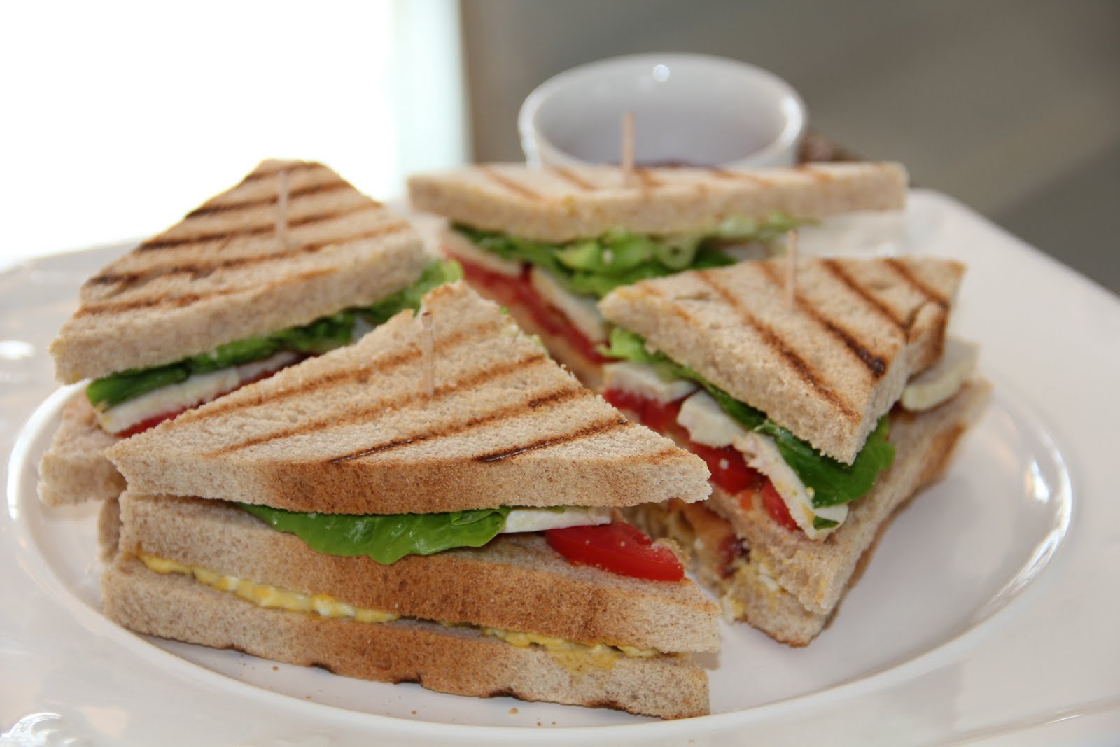 Sandwich - Grilled Veg Club Sandwich , HD Wallpaper & Backgrounds