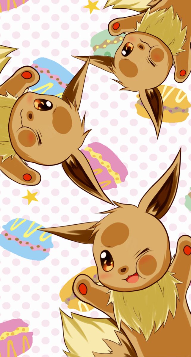Eevee Pokemon Eevee, Eevee Evolutions, Pikachu, Wallpaper - Eevee And Pikachu Cute , HD Wallpaper & Backgrounds