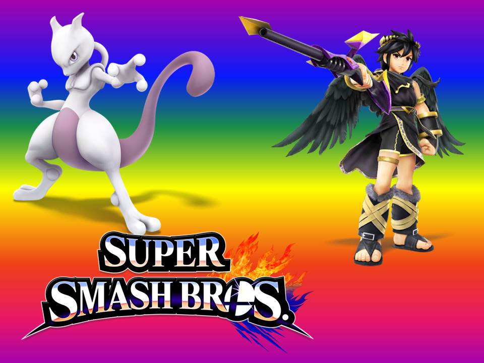 Smash Bros Champions Images Dark Pit And Mewtwo Hd - Super Smash Bros. For Nintendo 3ds And Wii U , HD Wallpaper & Backgrounds