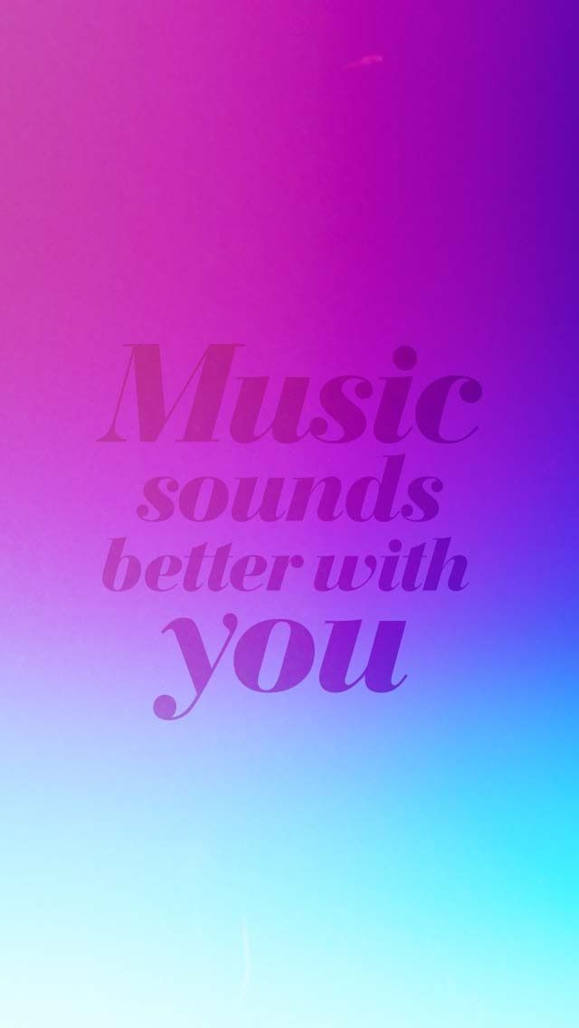 Iphone 5 Wallpapers - Iphone Wallpaper Quotes About Music , HD Wallpaper & Backgrounds