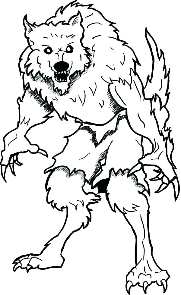 Werewolf Goosebumps - Hombre Lobo Para Colorear , HD Wallpaper & Backgrounds