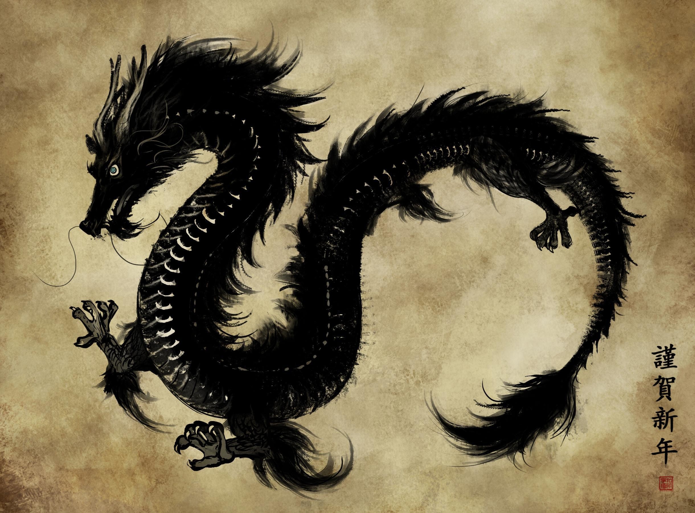 Shenron Wallpaper - Black Chinese Dragon , HD Wallpaper & Backgrounds