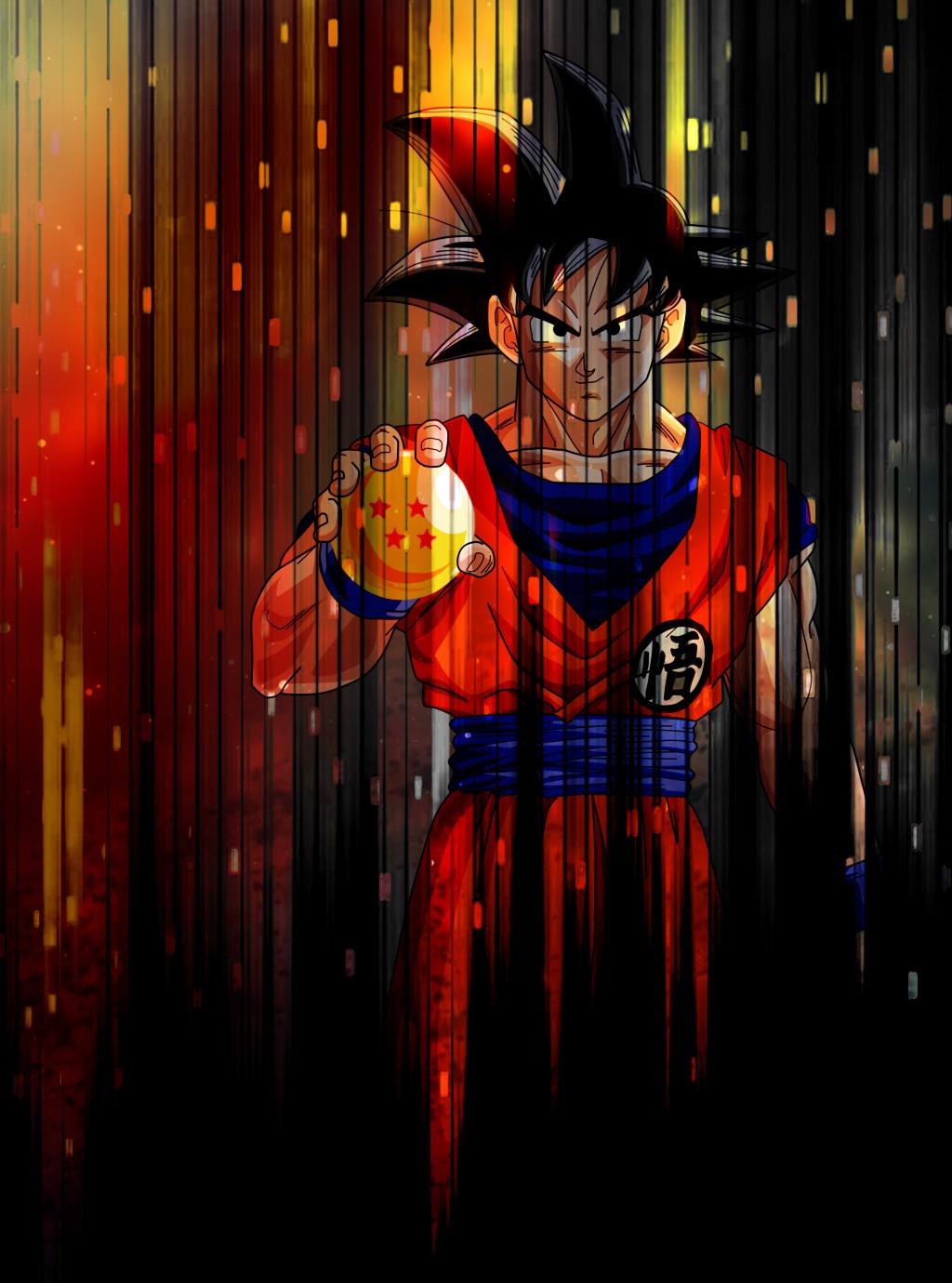 Dragon Ball Z, Red, Lines, Goku Wallpaper - Fondos De Pantalla Dbz Goku , HD Wallpaper & Backgrounds