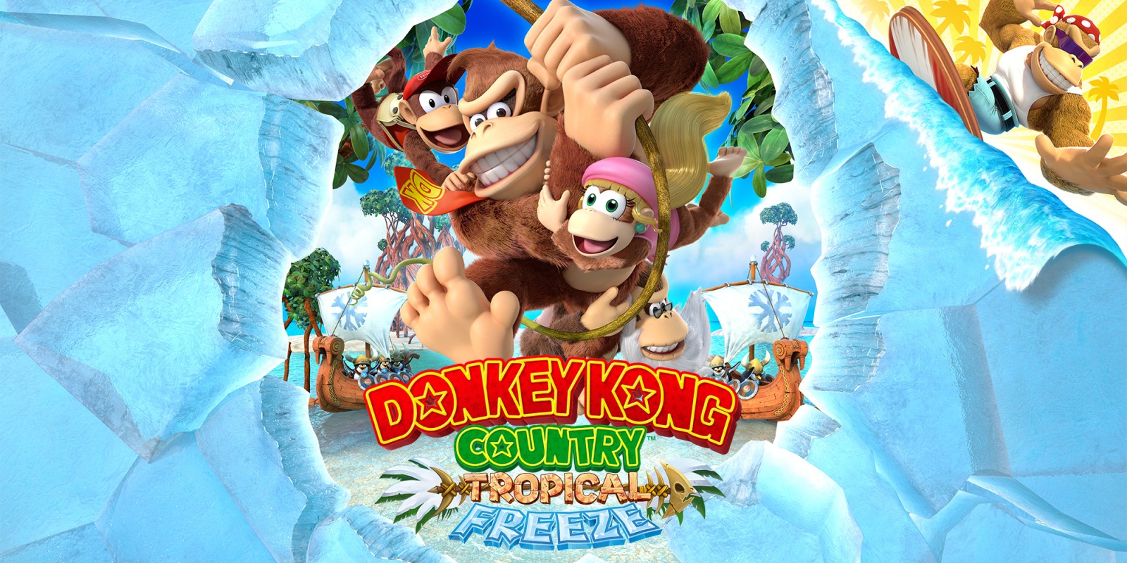 Donkey Kong Country - Donkey Kong Country Tropical Freeze Nintendo , HD Wallpaper & Backgrounds