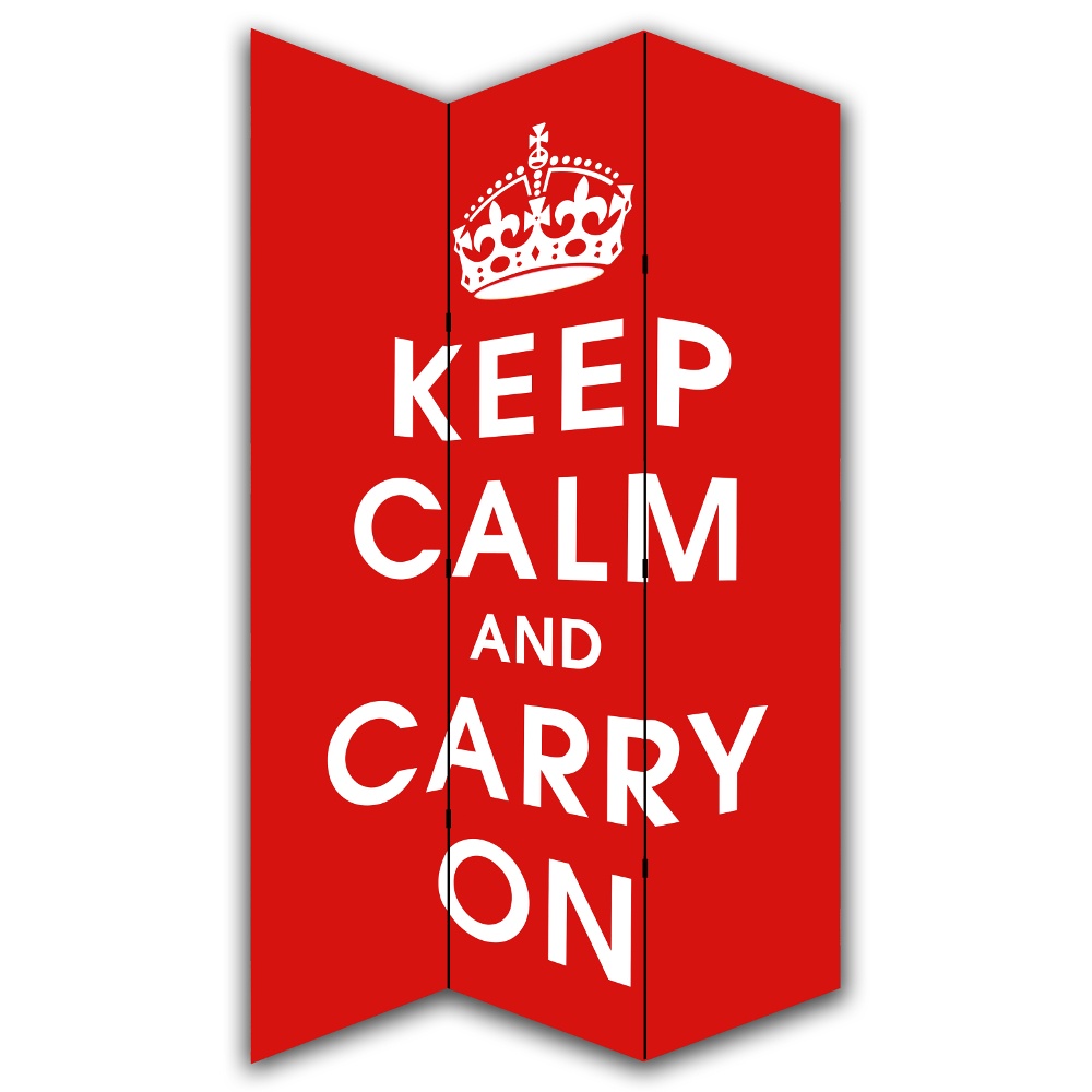 Keep Calm And Carry On Canvas Dressing Privacy Screen - Keep Calm And Carry , HD Wallpaper & Backgrounds