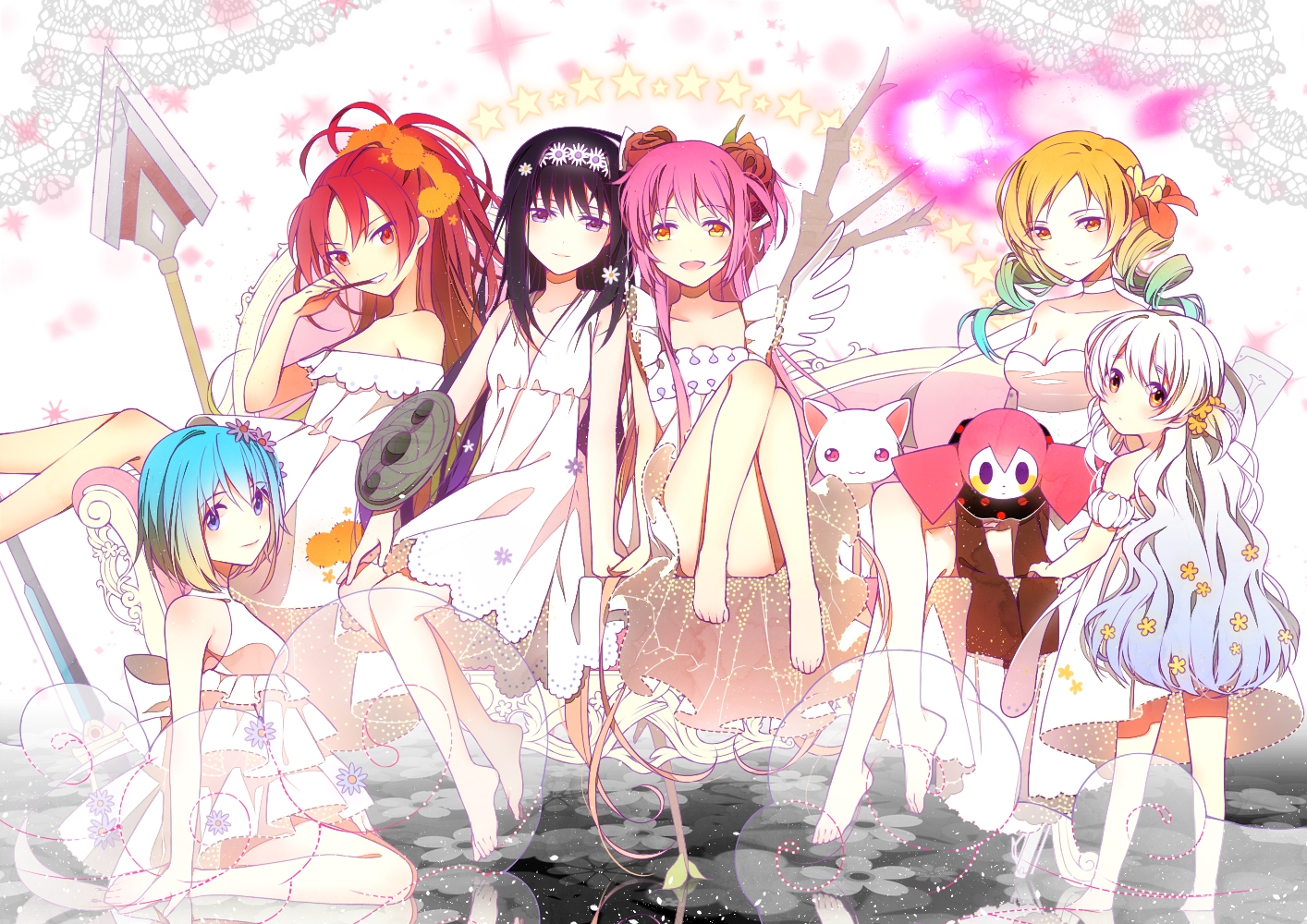 Puella Magi Madoka Magica, Wallpaper - Puella Magi Madoka Magica Rebellion , HD Wallpaper & Backgrounds