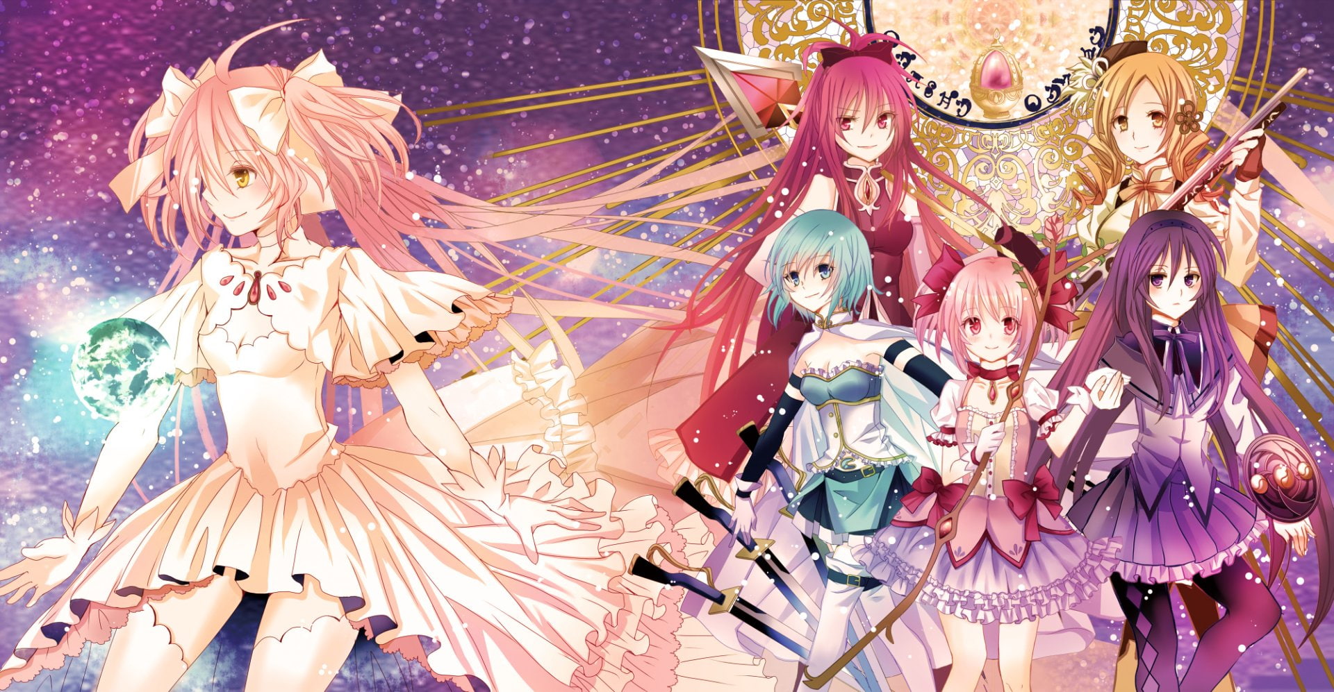 Anime, Puella Magi Madoka Magica, Homura Akemi, Kyōko - Magical Girls , HD Wallpaper & Backgrounds