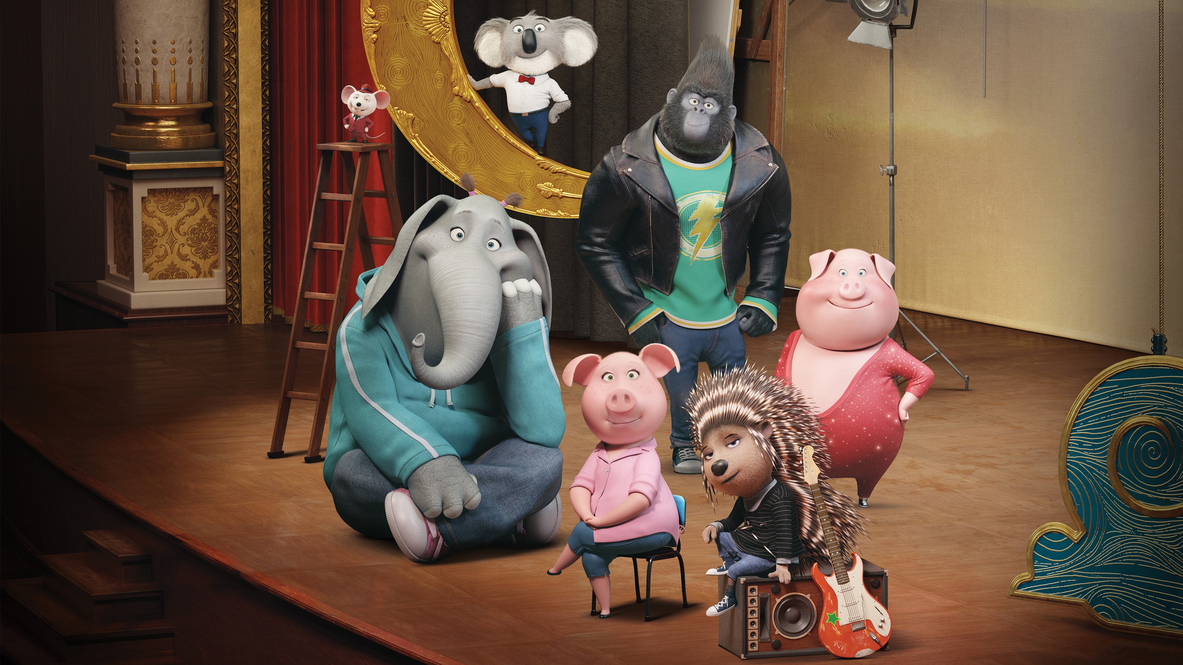 Sing Animation 2016 Movie 4k - Meena Y Mike Sing , HD Wallpaper & Backgrounds