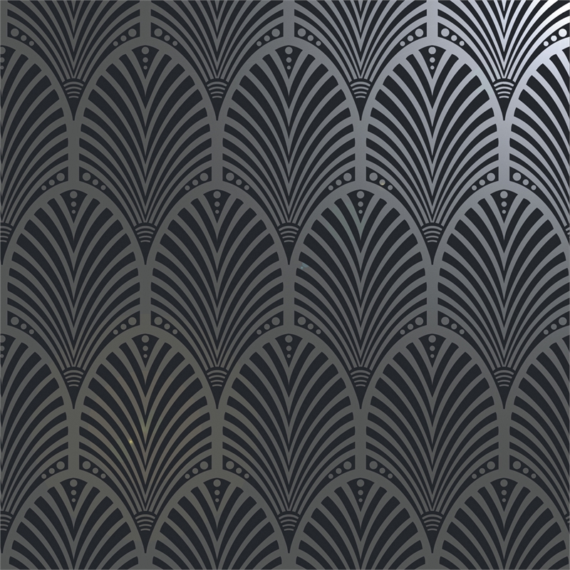Holden Gatsby Wallpaper Charcoal - Black And White Art Deco , HD Wallpaper & Backgrounds