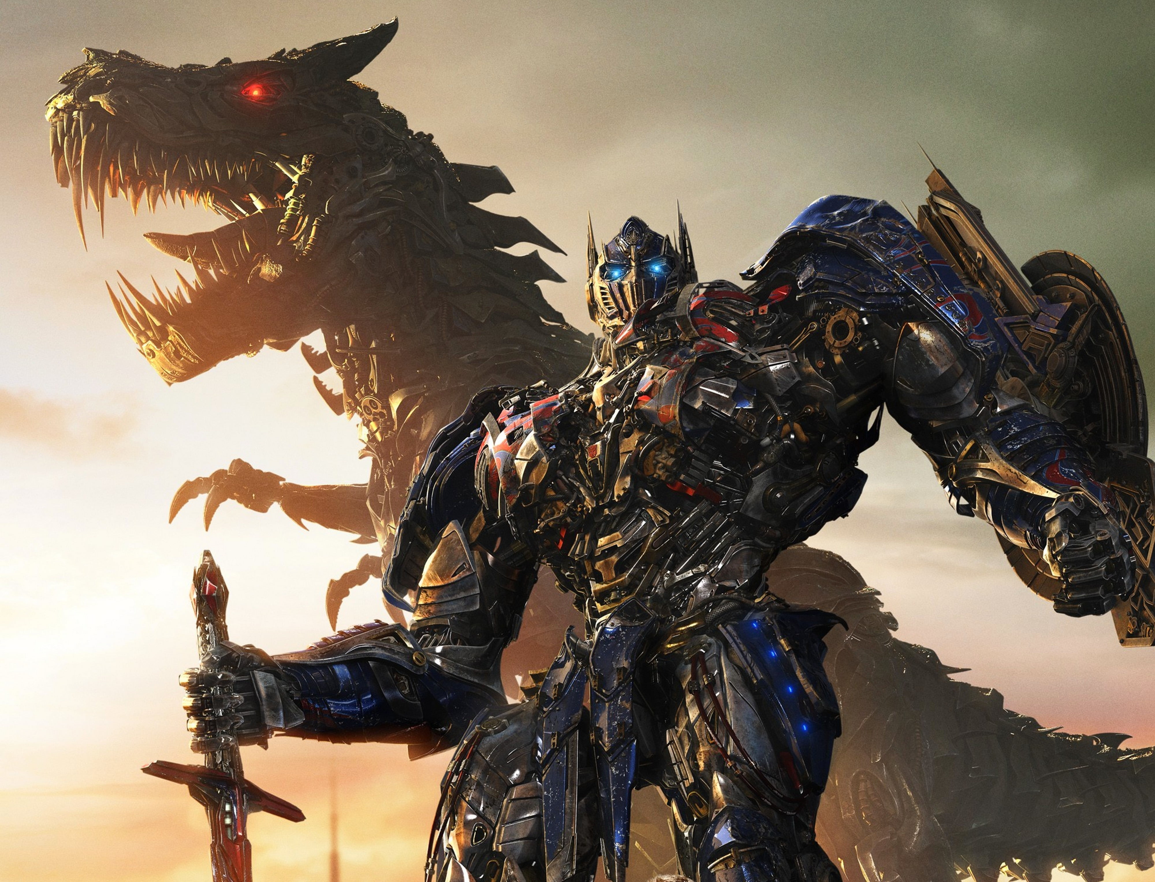 Optimus Prime And Grimlock Hd Wallpaper - Transformers 4 , HD Wallpaper & Backgrounds