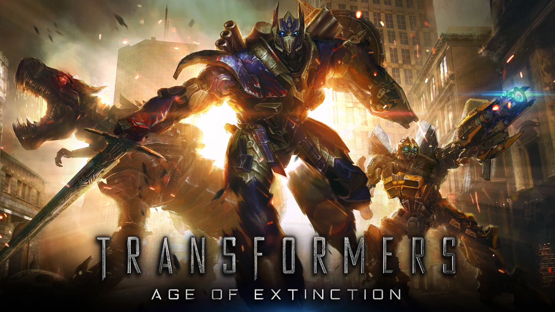 Grimlock & Optimus Prime Transformers Age Of Extinction - Transformers Age Of Extinction , HD Wallpaper & Backgrounds
