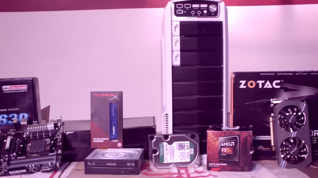 How To Build A Pc- $750 Amd Fx 8320 Zotac Gtx 970 Gaming - Video Game Console , HD Wallpaper & Backgrounds