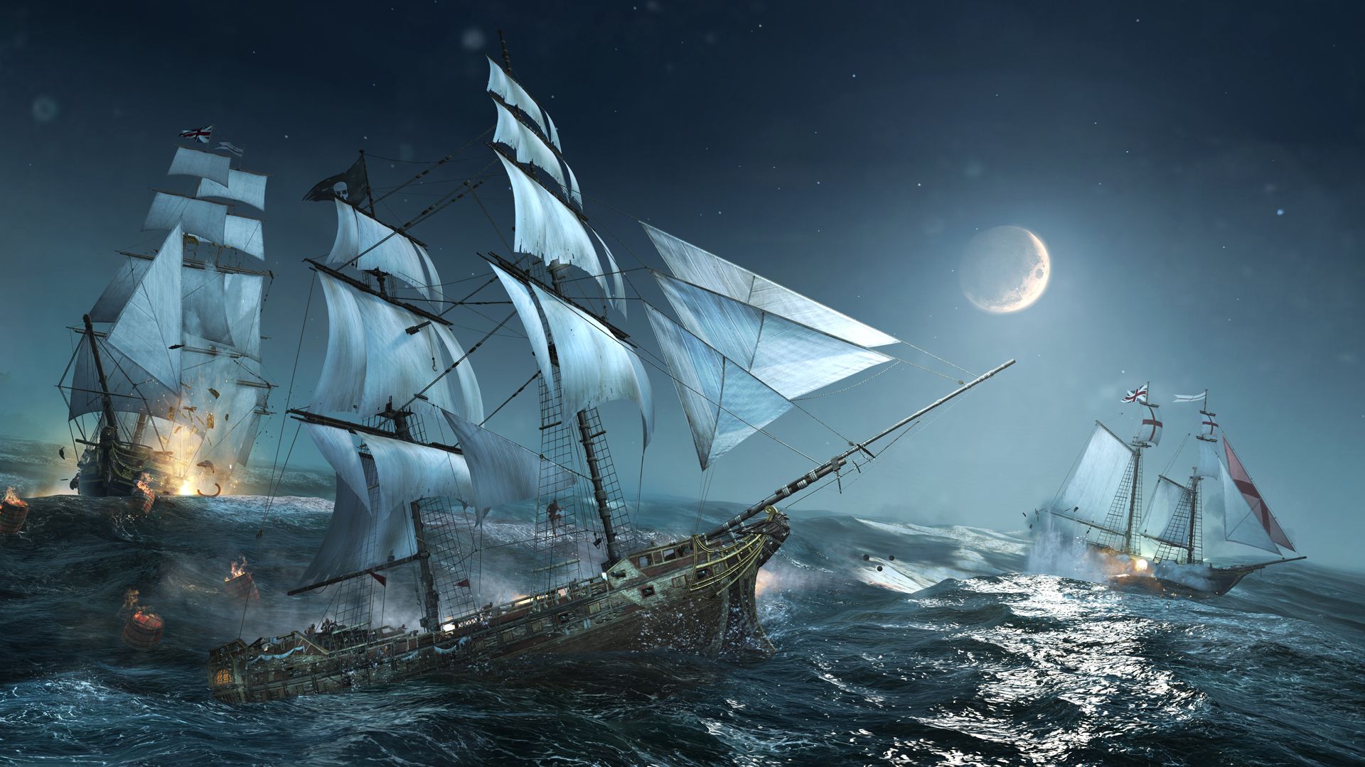 The Last Of Ship Hd Wallpaper - Assassins Creed Black Flag , HD Wallpaper & Backgrounds