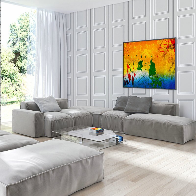 Europe 3d Wallpaper Roll Modern Embossed Commerce Household - Canvas , HD Wallpaper & Backgrounds