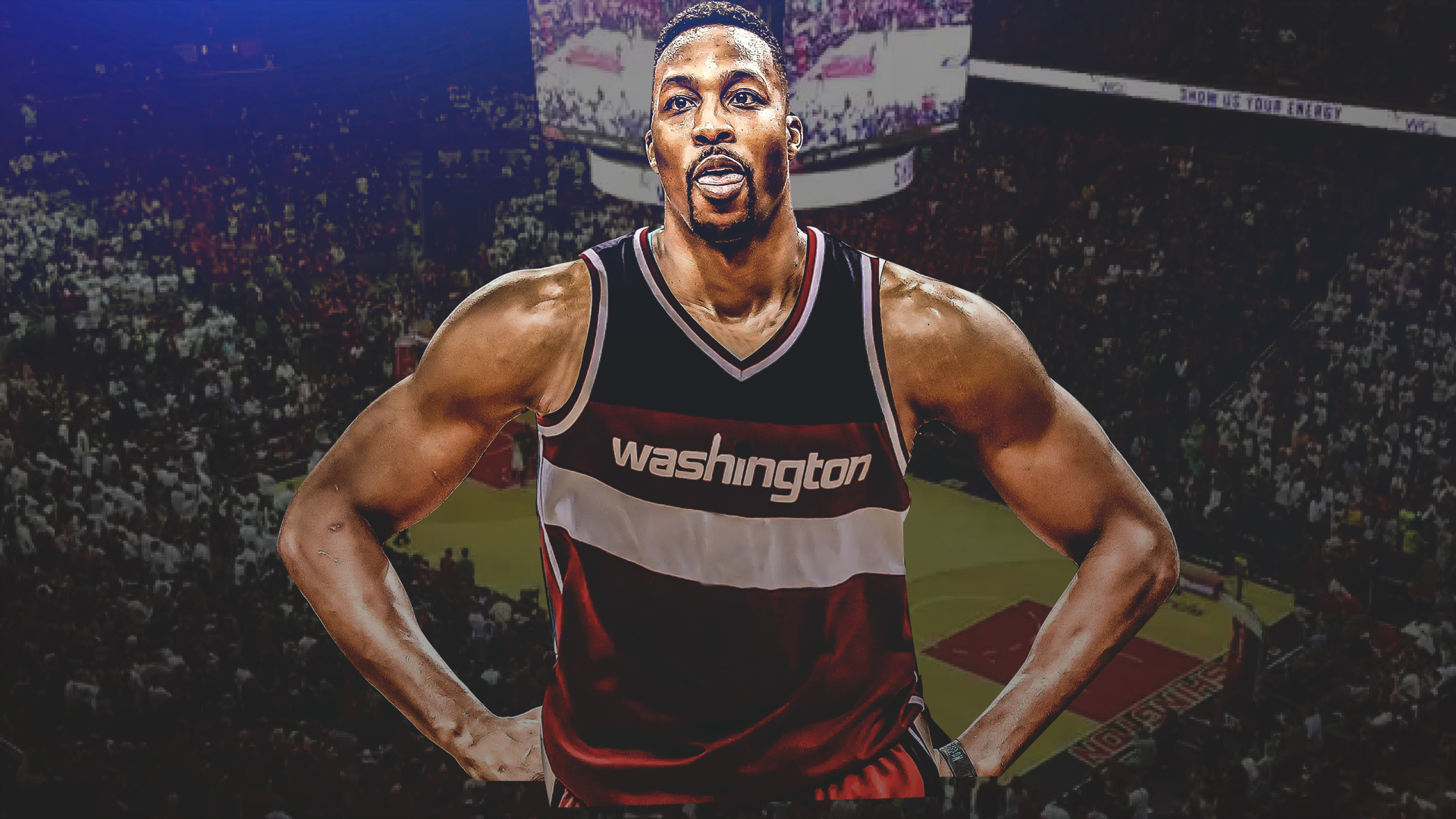 Dwight Howard Wears No - Dwight Howard Wizards Jersey , HD Wallpaper & Backgrounds