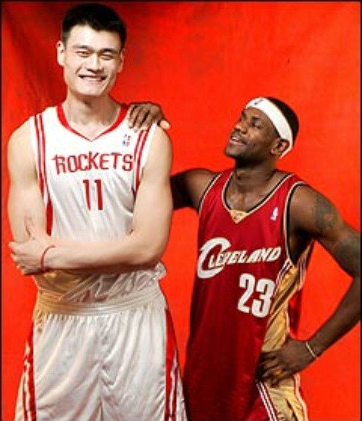 Yao Ming & Lebron James - Yao Ming Kevin Garnett , HD Wallpaper & Backgrounds