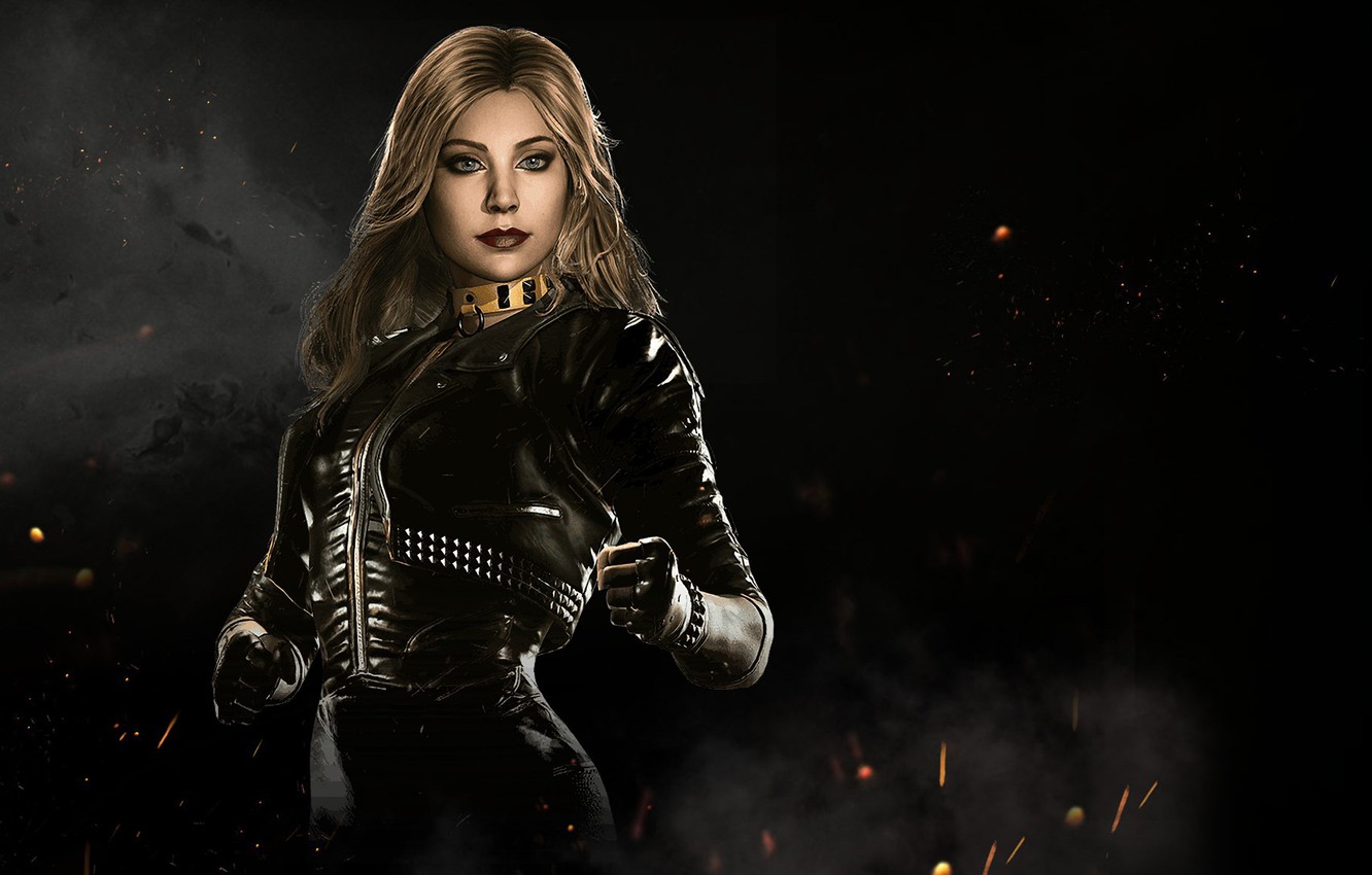 Photo Wallpaper Game, Fighting, Black Canary, Netherrealm - Black Canary Injustice 2 , HD Wallpaper & Backgrounds