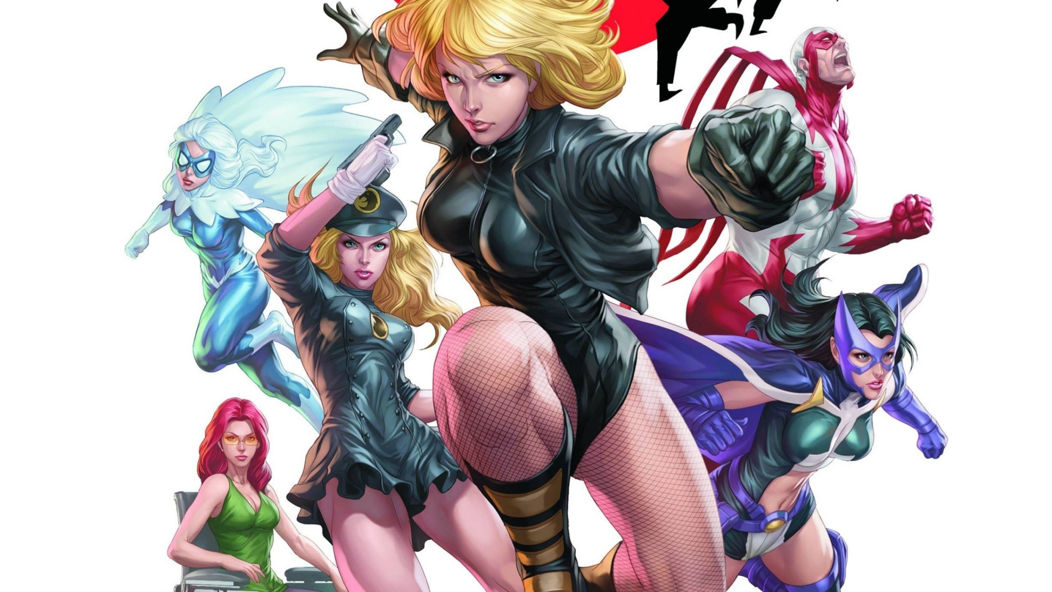 Black Canary, Superhero, Team, Dc Comics, Art, Wallpaper - Comics , HD Wallpaper & Backgrounds