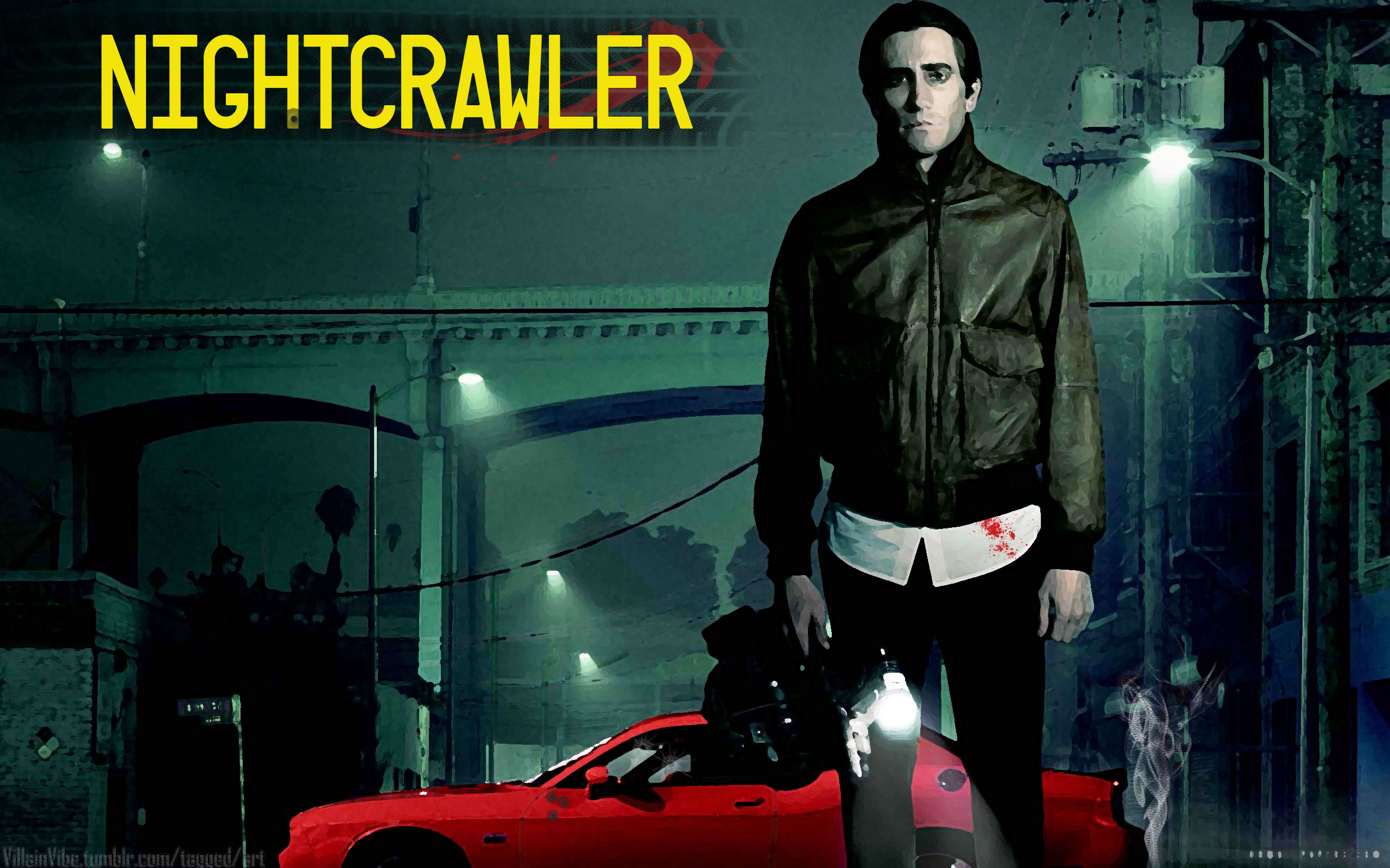 Nightcrawler Wallpaper - Nightcrawler Movie , HD Wallpaper & Backgrounds