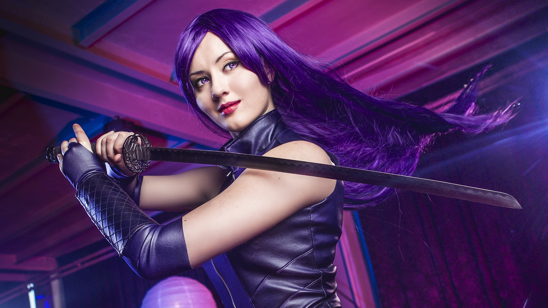 Desktop Wallpaper[wallpaper] Psylocke From X-men - Косплей Календарь , HD Wallpaper & Backgrounds