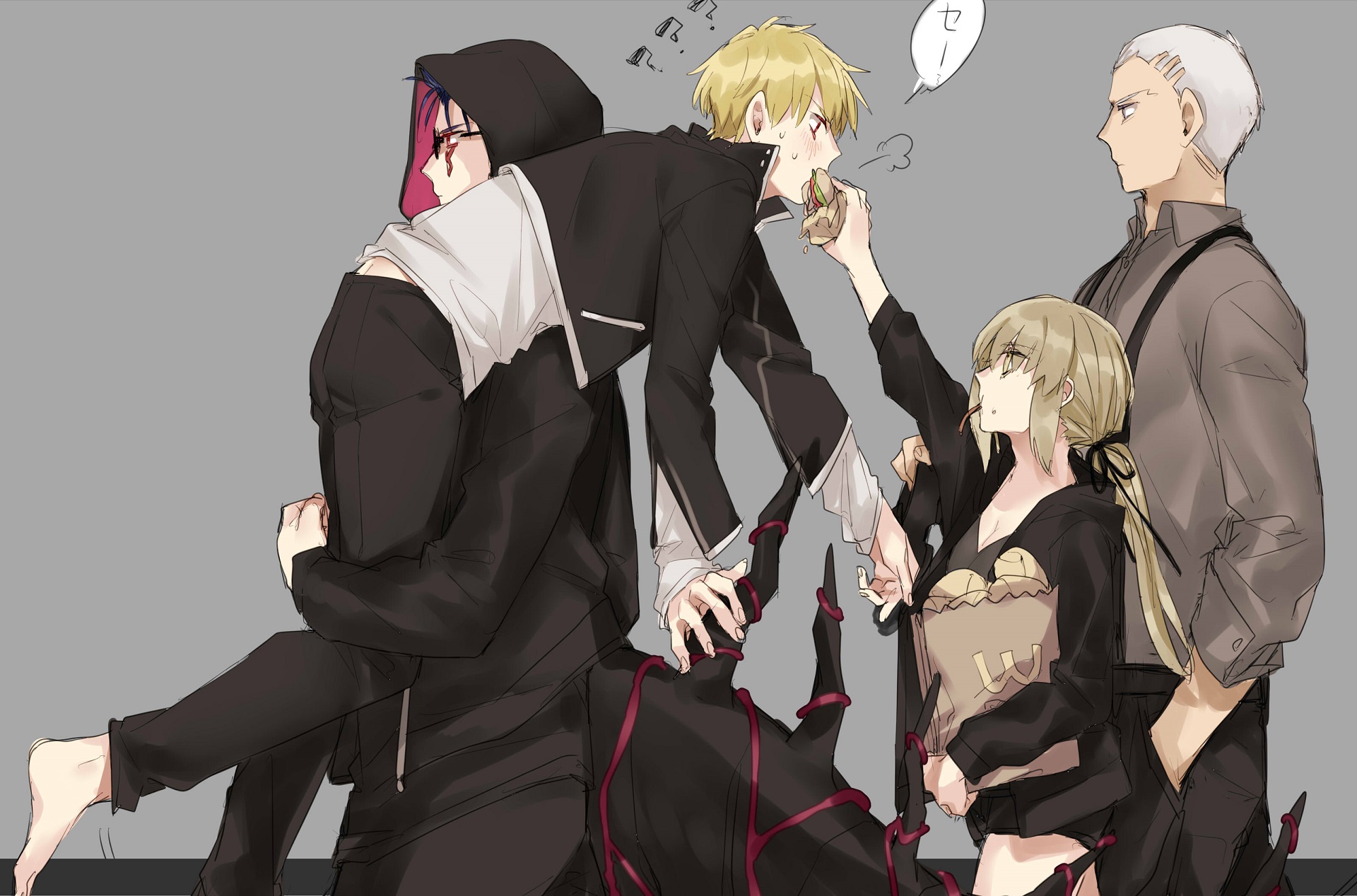 Cu Chulainn Alter, Saber Alter, Emiya Alter, Gilgamesh - Fate Alter Saber And Gilgamesh , HD Wallpaper & Backgrounds