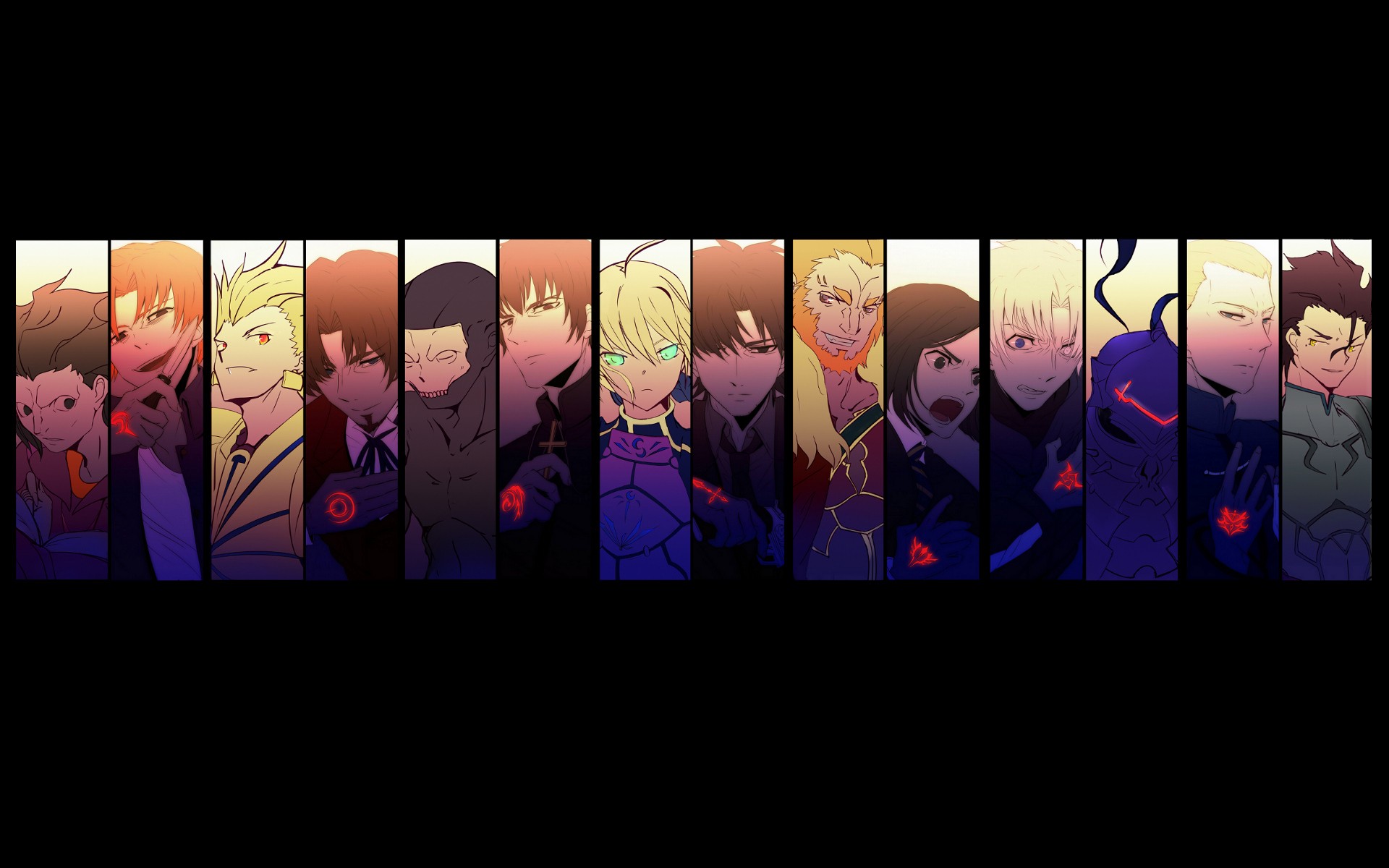 #kotomine Kirei, #fate Series, #saber, #berserker - Fate Facebook Cover Anime , HD Wallpaper & Backgrounds
