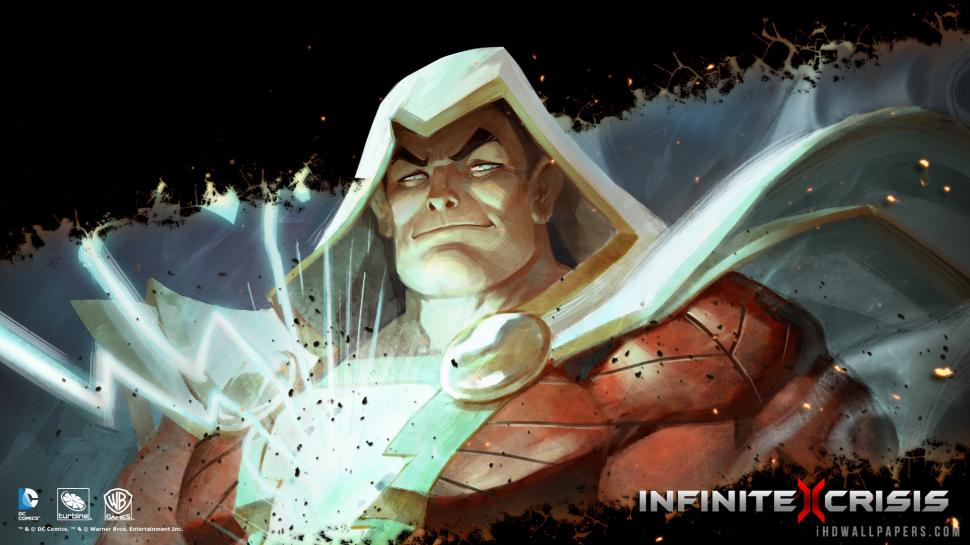 Shazam In Infinite Crisis Wallpaper - Background Dc Comics Shazam , HD Wallpaper & Backgrounds