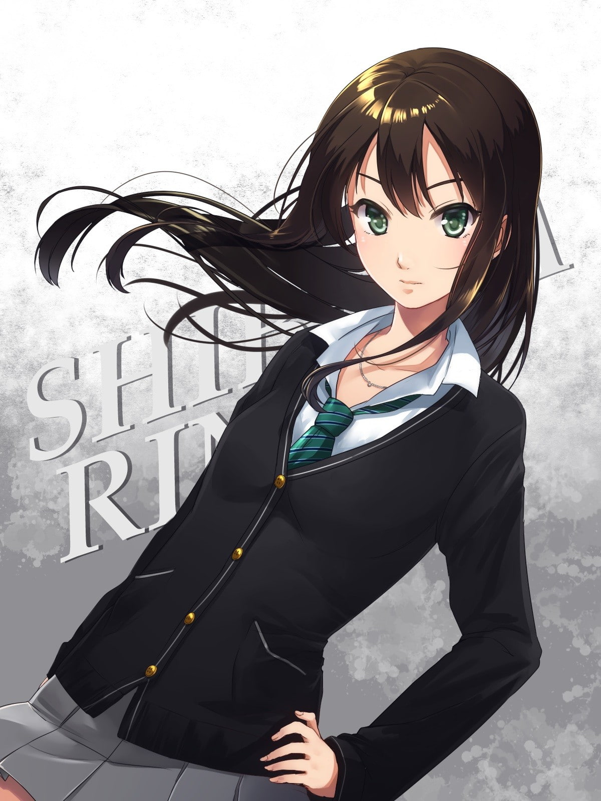 Anime, Anime Girls, Shibuya Rin, Sweater, Green Eyes, - Shibuya Rin , HD Wallpaper & Backgrounds