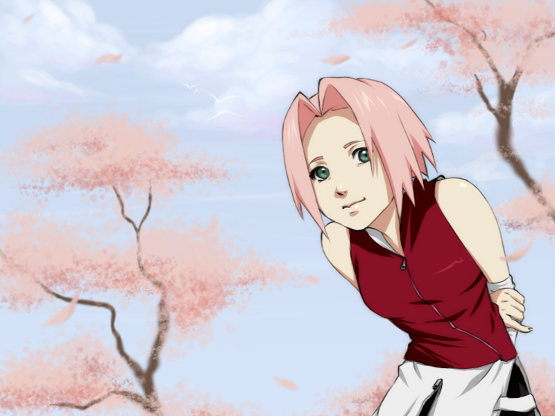 No Caption Provided - Naruto Sakura Cherry Blossom , HD Wallpaper & Backgrounds