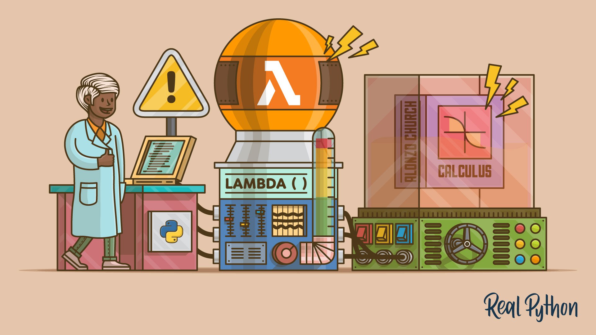 How To Use Python Lambda Functions - Cartoon , HD Wallpaper & Backgrounds