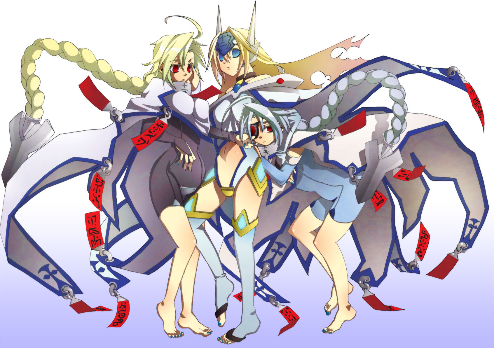 Blazblue Lambda And Nu , HD Wallpaper & Backgrounds