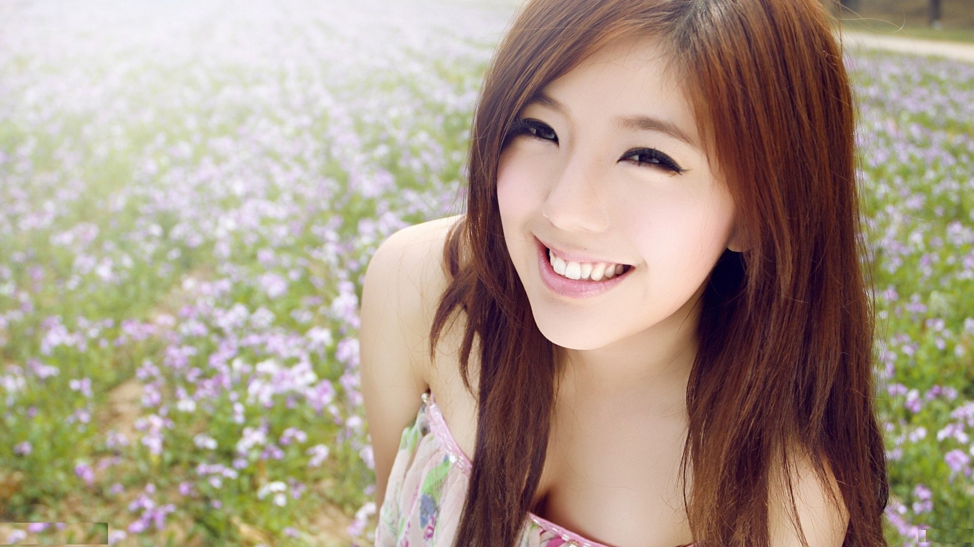 Cute Hd Wallpapers Of Girls 3d - Cute Korean Girl Smiling , HD Wallpaper & Backgrounds