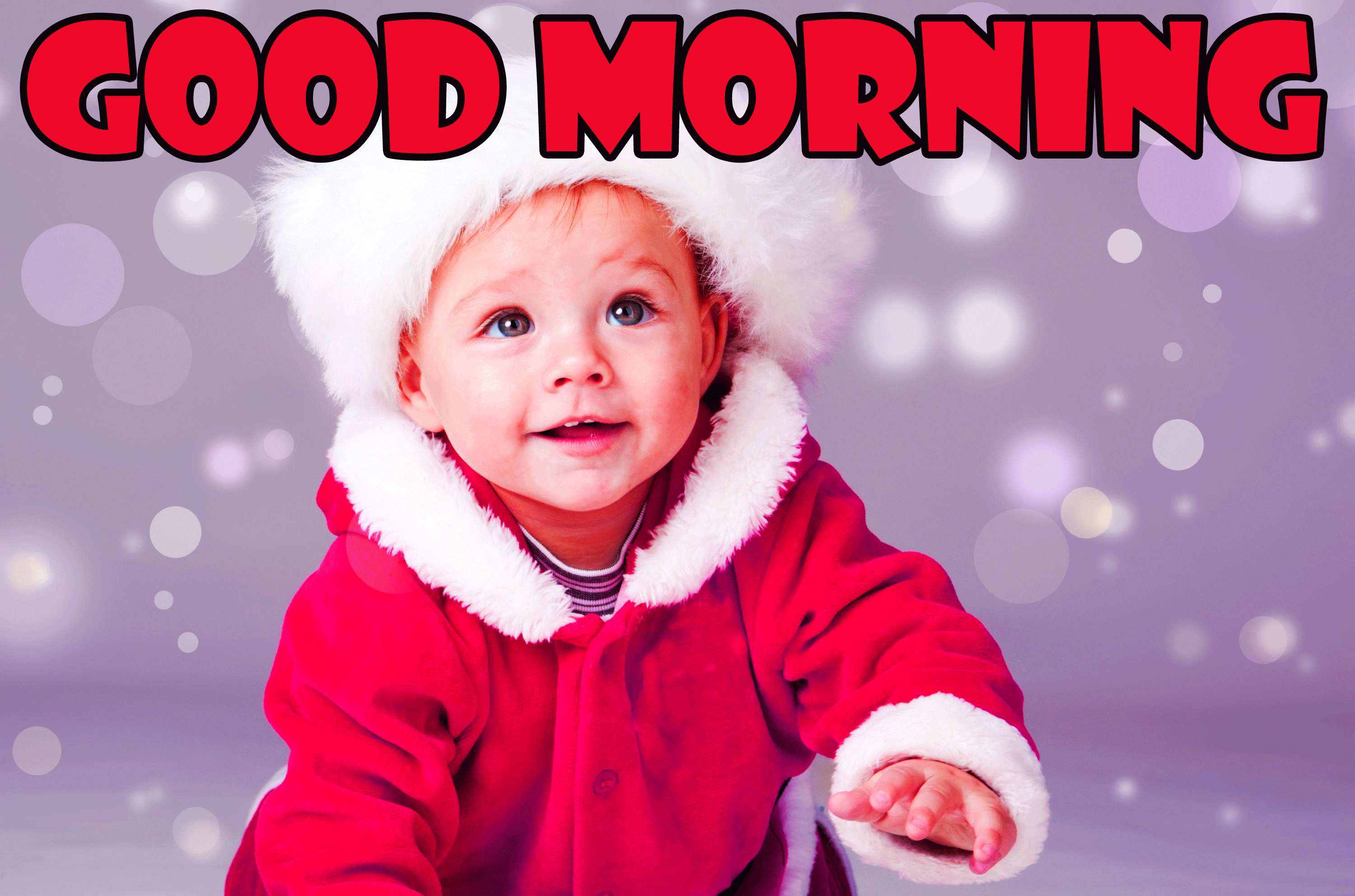 Cute Baby Good Morning Wallpaper Pictures Photo Hd - Cute Baby Santa Claus , HD Wallpaper & Backgrounds