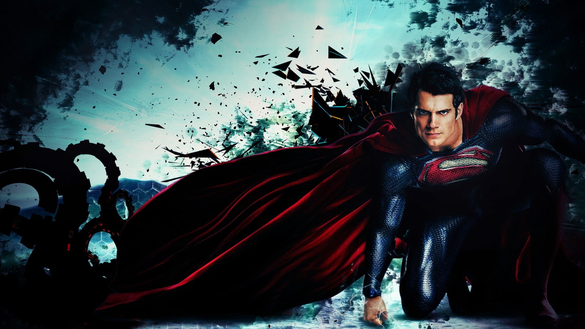 Superman, Henry Cavill, Man Of Steel, Movies Hd Wallpaper - Man Of Steel Background Hd , HD Wallpaper & Backgrounds