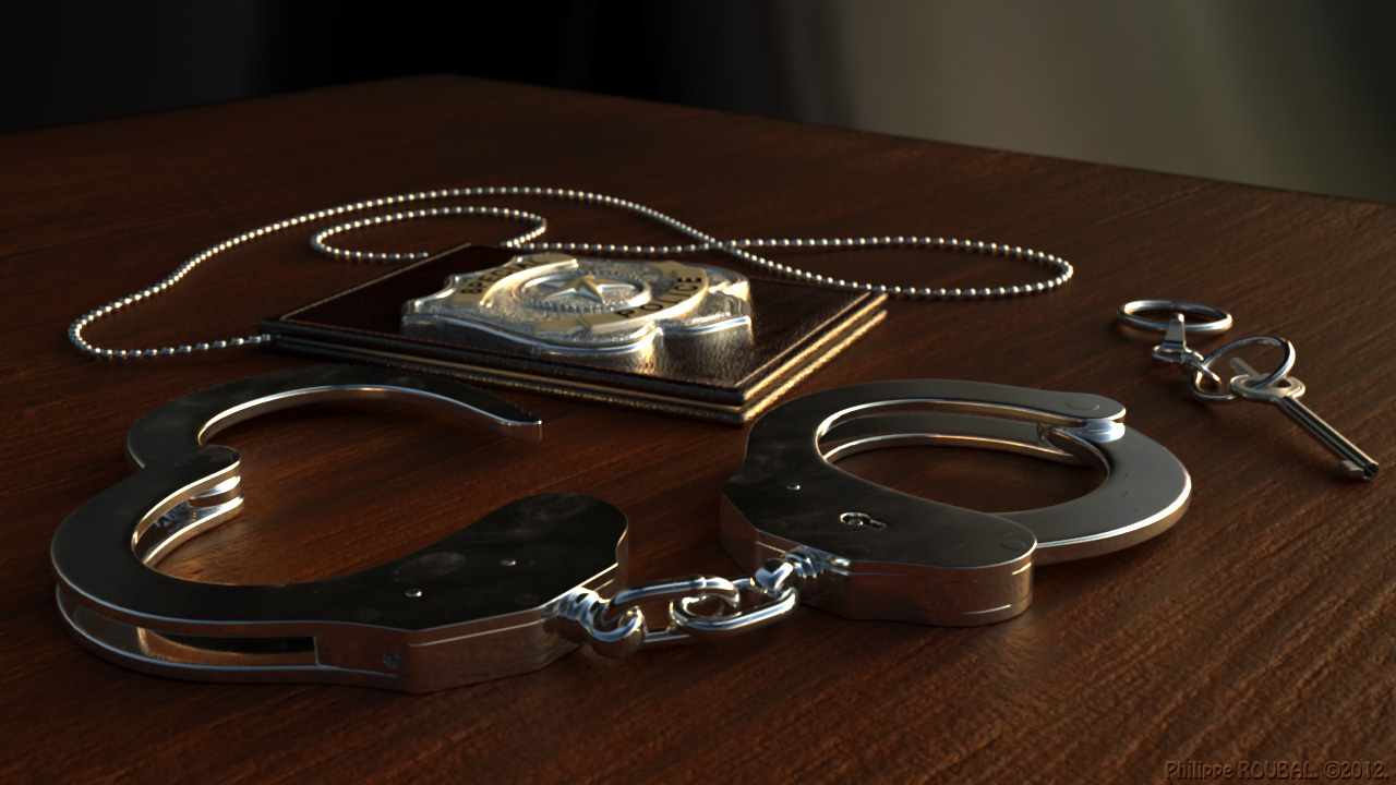 Handcuffs And Police Badge - Police Badge Wallpaper Hd , HD Wallpaper & Backgrounds