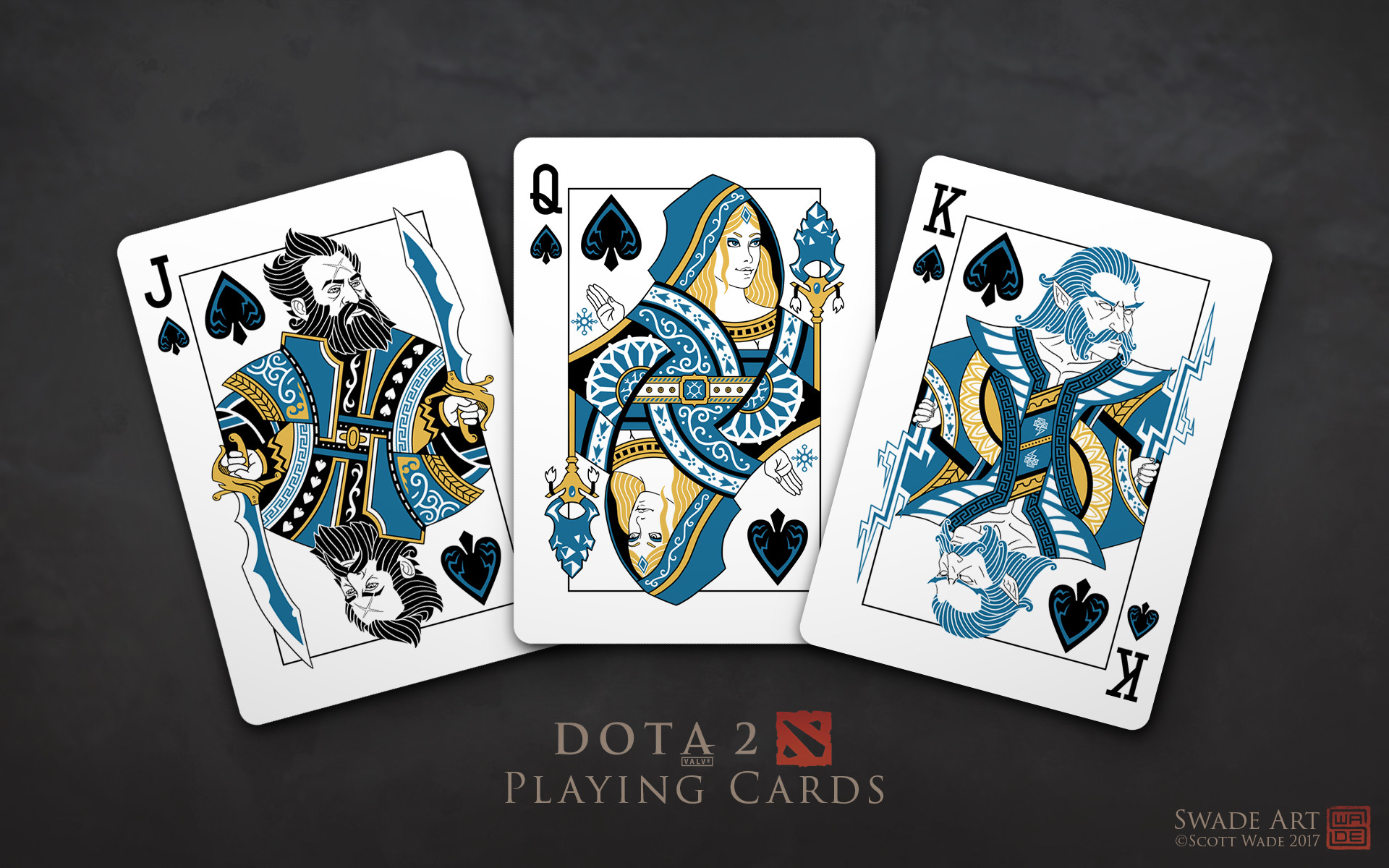 Kunkka, Crystal Maiden, Zeus - Dota 2 Playing Cards , HD Wallpaper & Backgrounds