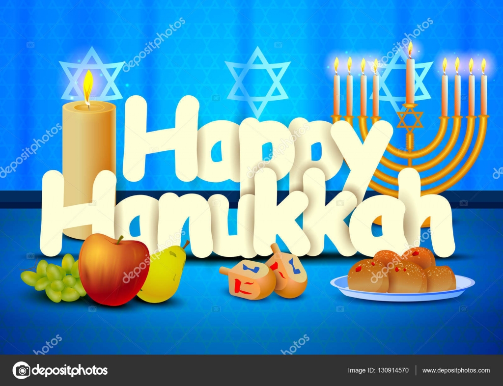 Happy Hanukkah Wallpaper Background Stock Vector - Fête De La Musique , HD Wallpaper & Backgrounds