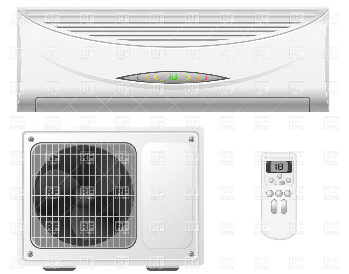 Air Conditioner Clipart File - Vector Minisplit , HD Wallpaper & Backgrounds