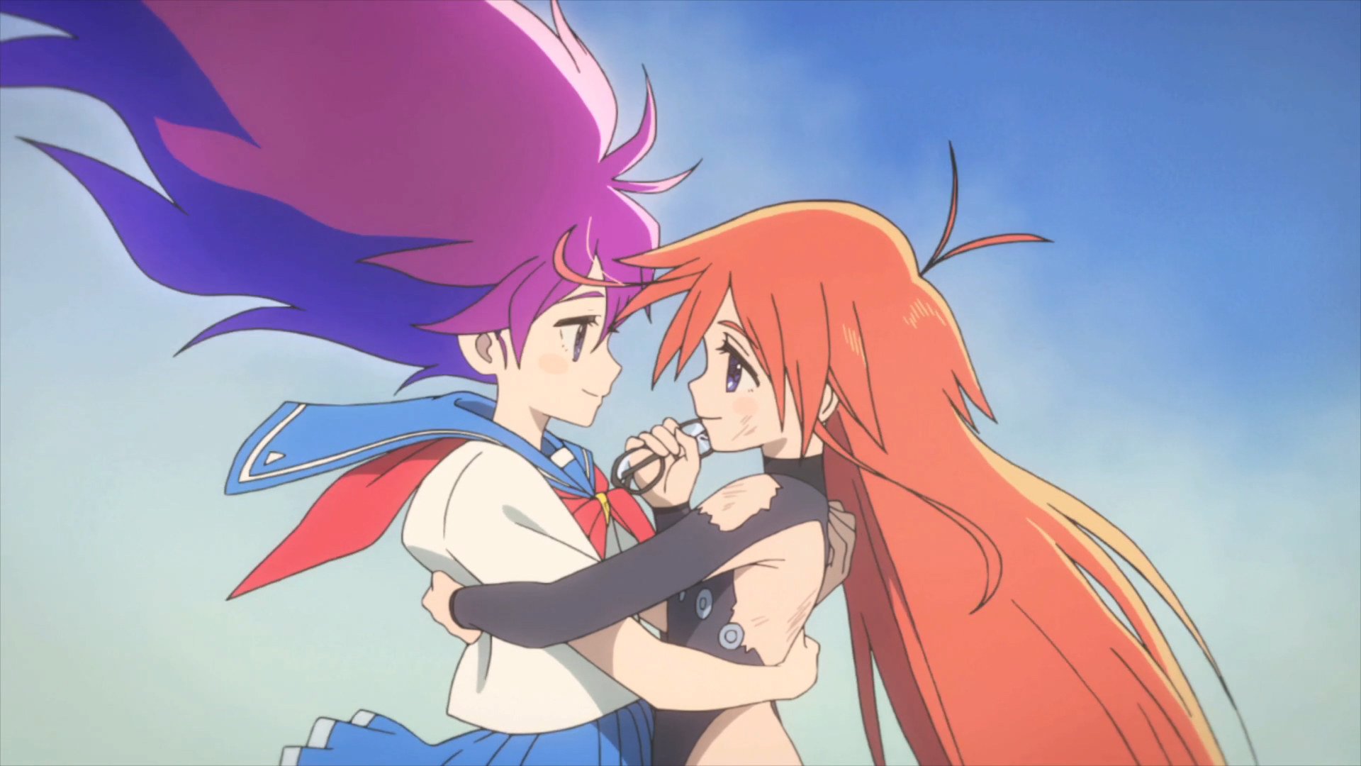 Flip Flappers Wallpaper Hd - Flip Flappers Papika And Cocona , HD Wallpaper & Backgrounds