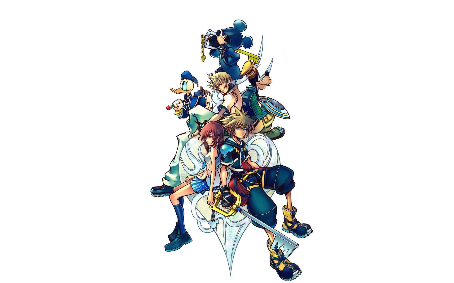 Kingdom Hearts Sora Wallpaper Free - Yoshitaka Amano Kingdom Hearts , HD Wallpaper & Backgrounds