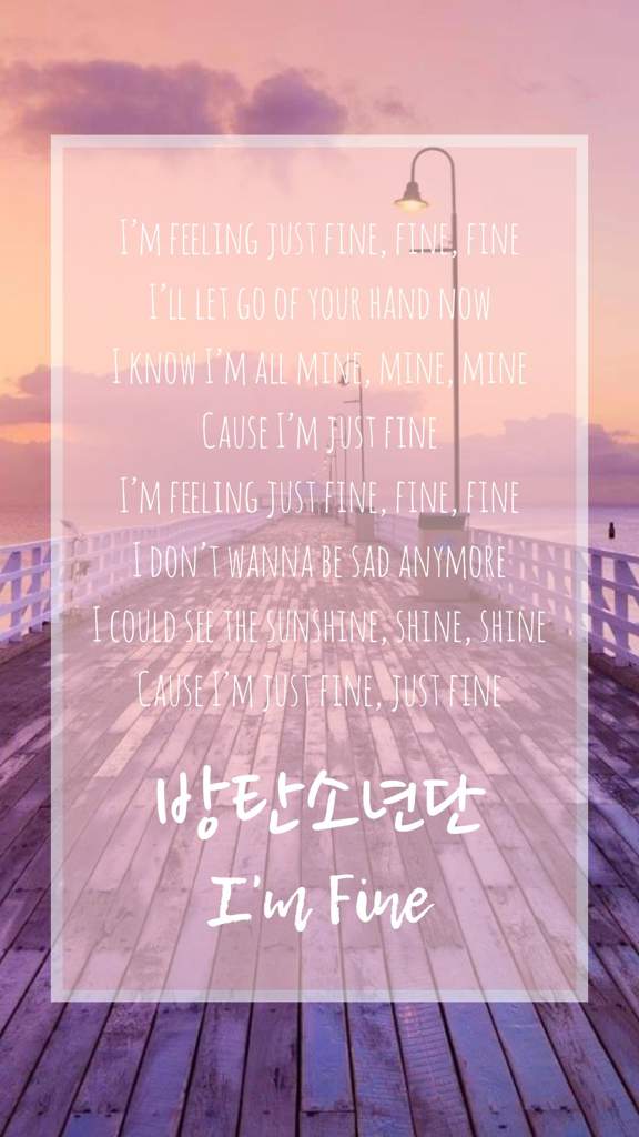 User Uploaded Image - Bts I M Fine Lyrics , HD Wallpaper & Backgrounds