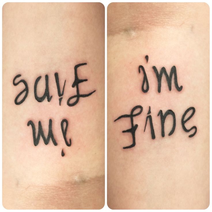 Her Tattoo Says 'i'm Fine' But Watch What Happens When - Tattoo Save Me I M Fine , HD Wallpaper & Backgrounds