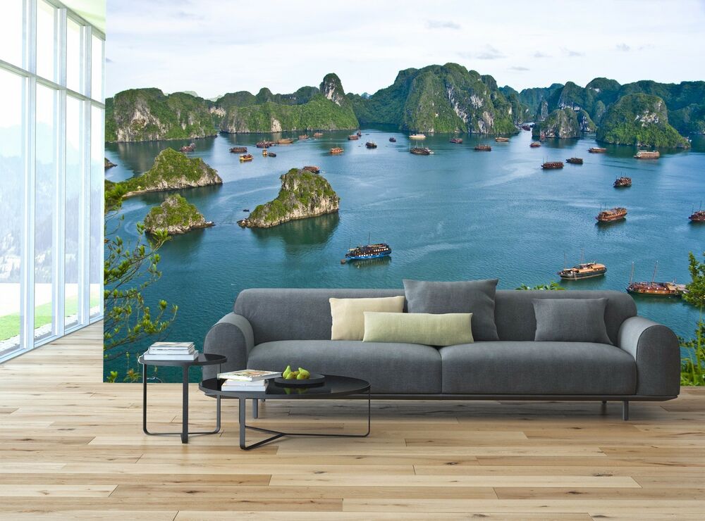 Details About Halong Bay, Vietnam Mural Photo Wallpaper - Hanoi Körfezi , HD Wallpaper & Backgrounds