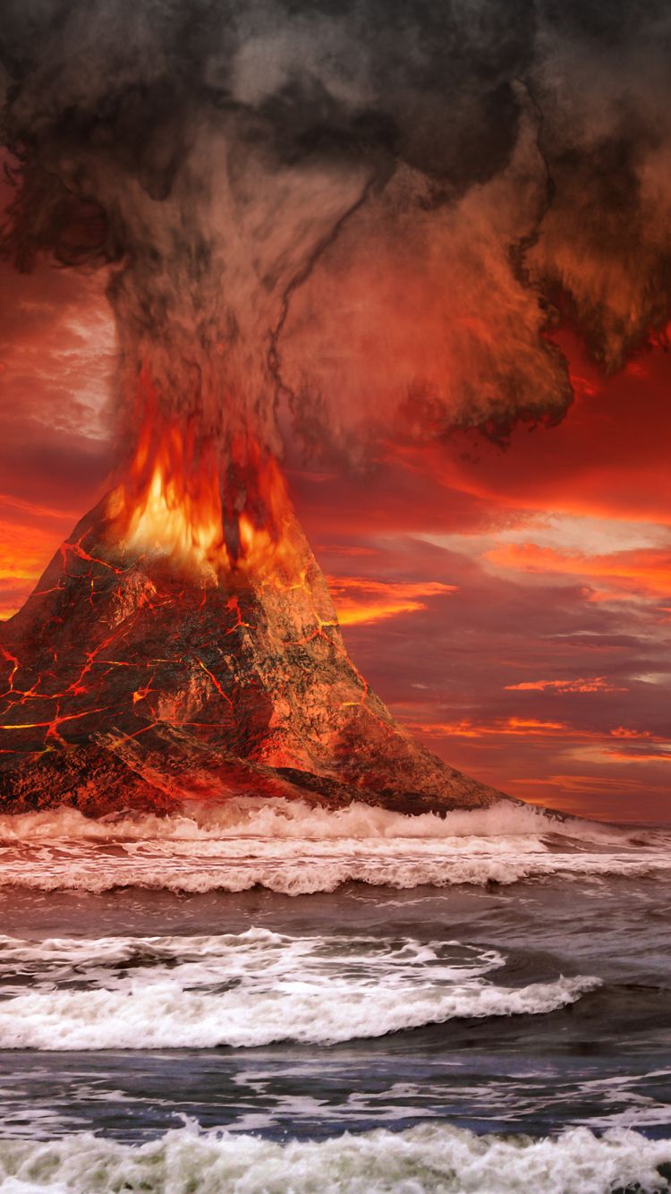 Volcano Wallpaper Hd Wallpapers Volcano Wallpaper Volcano - Volcano Phone Wallpaper Hd , HD Wallpaper & Backgrounds