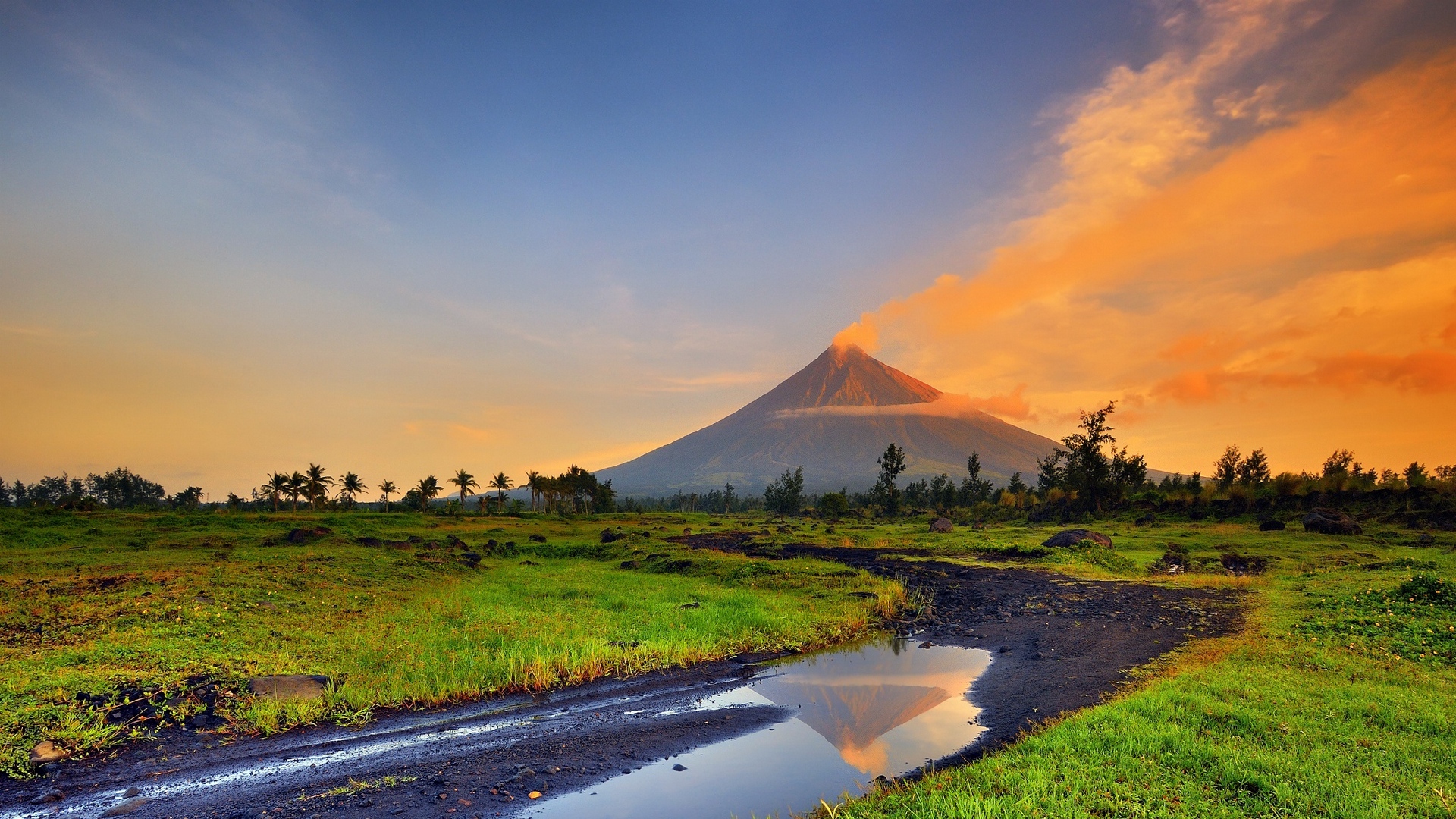 Wallpaper Mayon, Park, Mayon Volcano, Volcano, Mountains , HD Wallpaper & Backgrounds