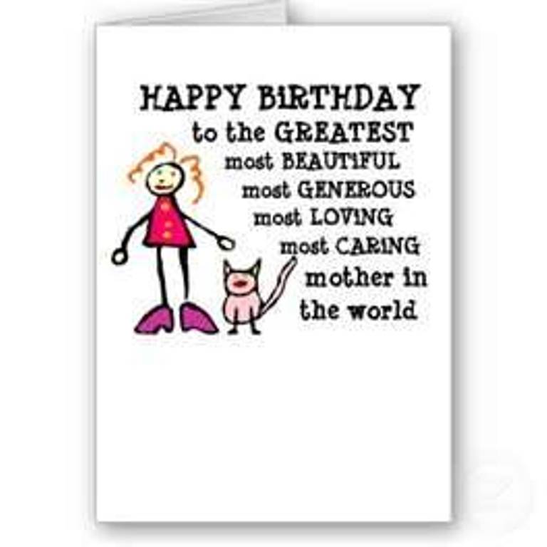 Funny Birthday Wishes Images For Phones - Sweet Birthday Card Ideas For Mom , HD Wallpaper & Backgrounds