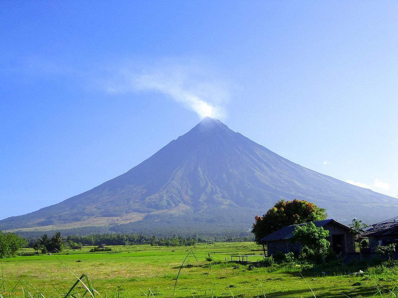 Mayon Volcano Hd Wallpaper - Ng Mga Anyong Lupa , HD Wallpaper & Backgrounds