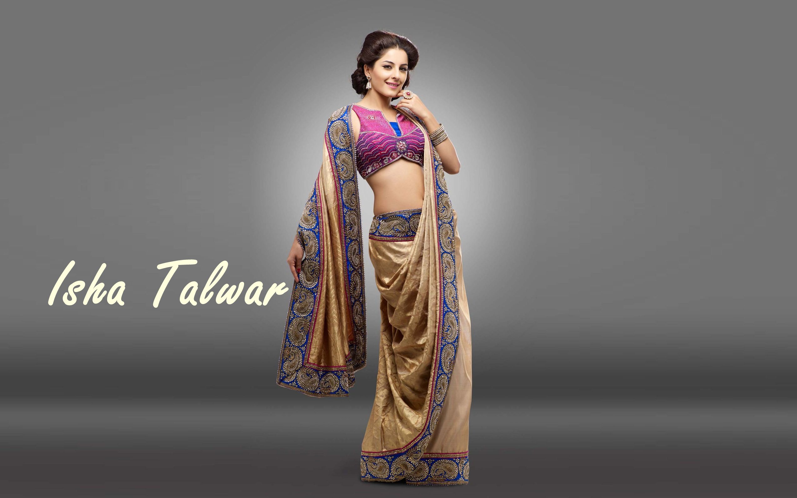 Talwar Wallpaper Hd - Isha Talwar Hot Saree , HD Wallpaper & Backgrounds