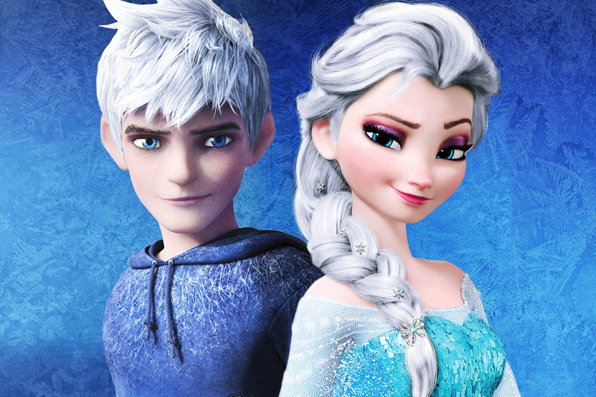 Elsa And Jack Frost Wallpapers Wallpapersafari - Elsa Och Jack Frost , HD Wallpaper & Backgrounds