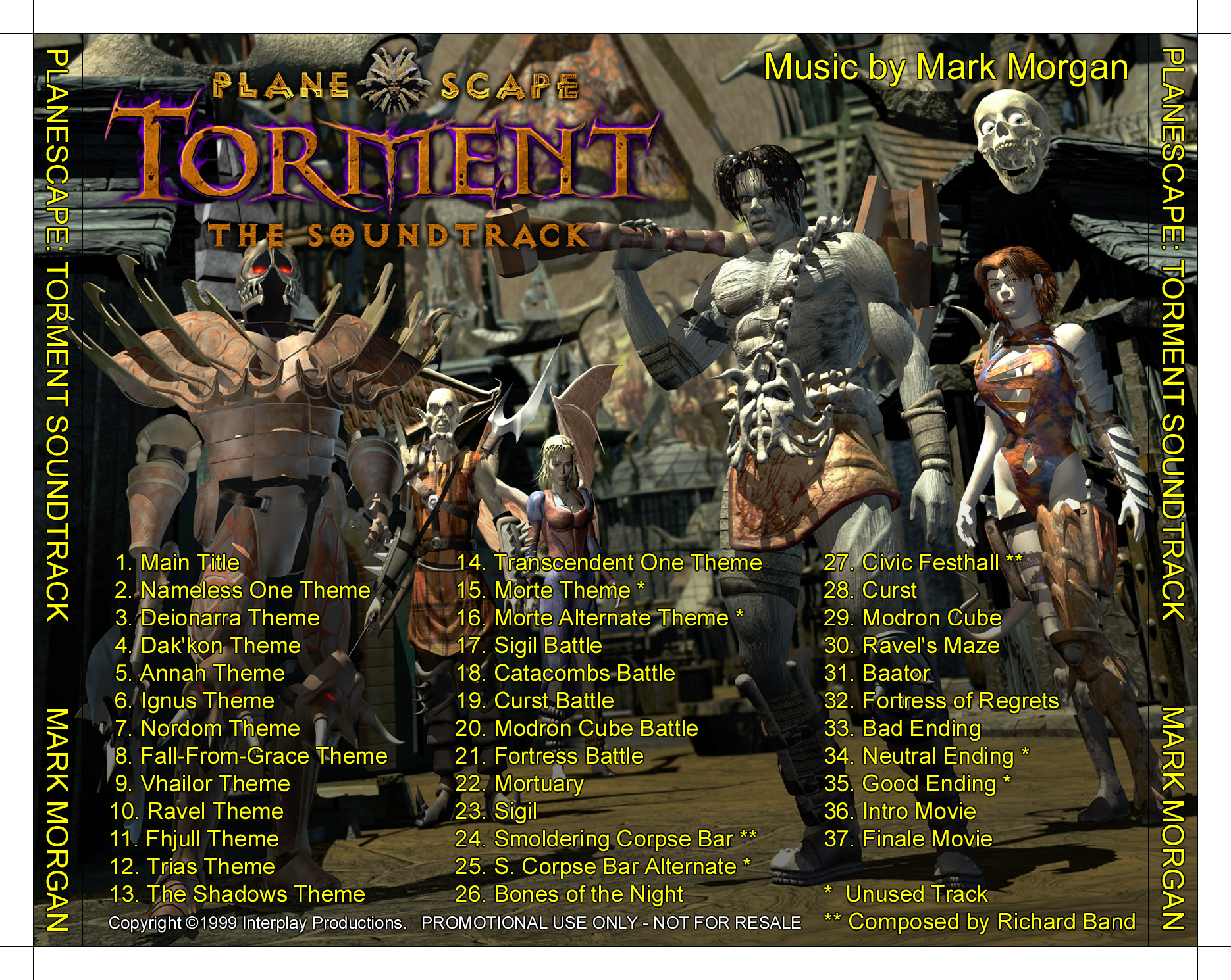 Cd Back Cover - Planescape Torment Characters , HD Wallpaper & Backgrounds
